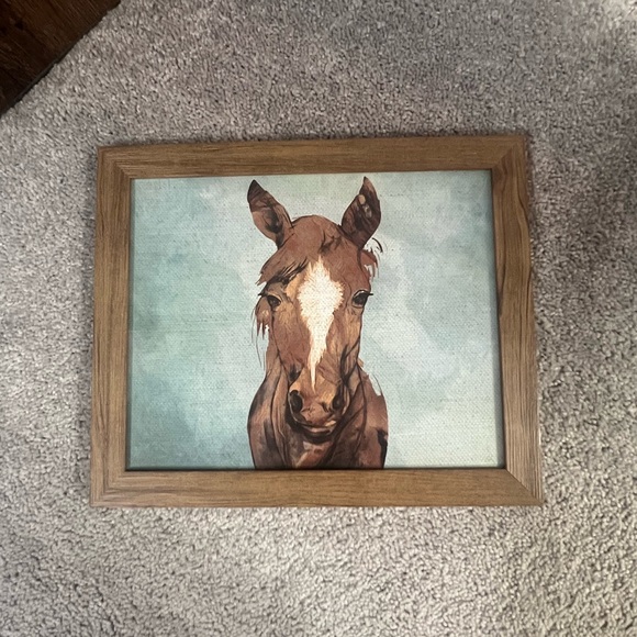 Framed Horse Portrait Art - Picture 2 of 4